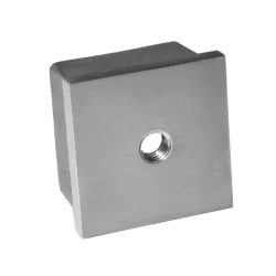 Ukončenie na jokel 40 x 40 mm, závit M8, brúsená AISI 304 Ukončenie na jokel 40 x 40 mm, závit M8, brúsená AISI 304